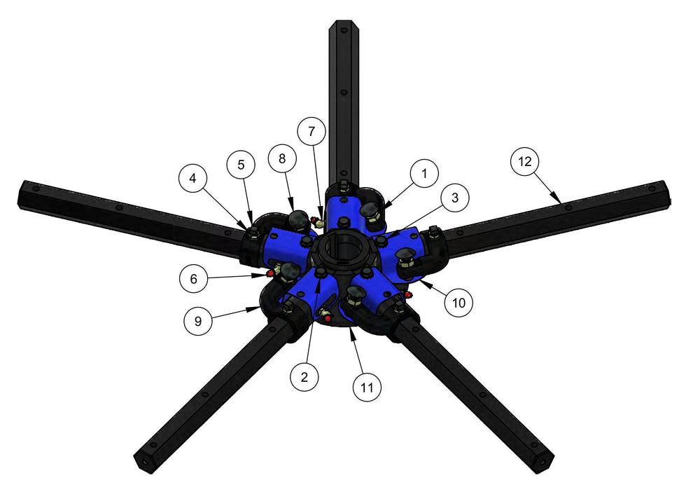 MSP475 Spider Assembly-Right Hand Parts by Allen Engineering