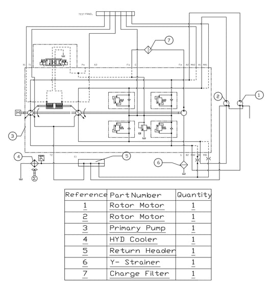 HDX600 (5-Boss) Hydraulic Circuit Assembly Parts By Allen Engineering