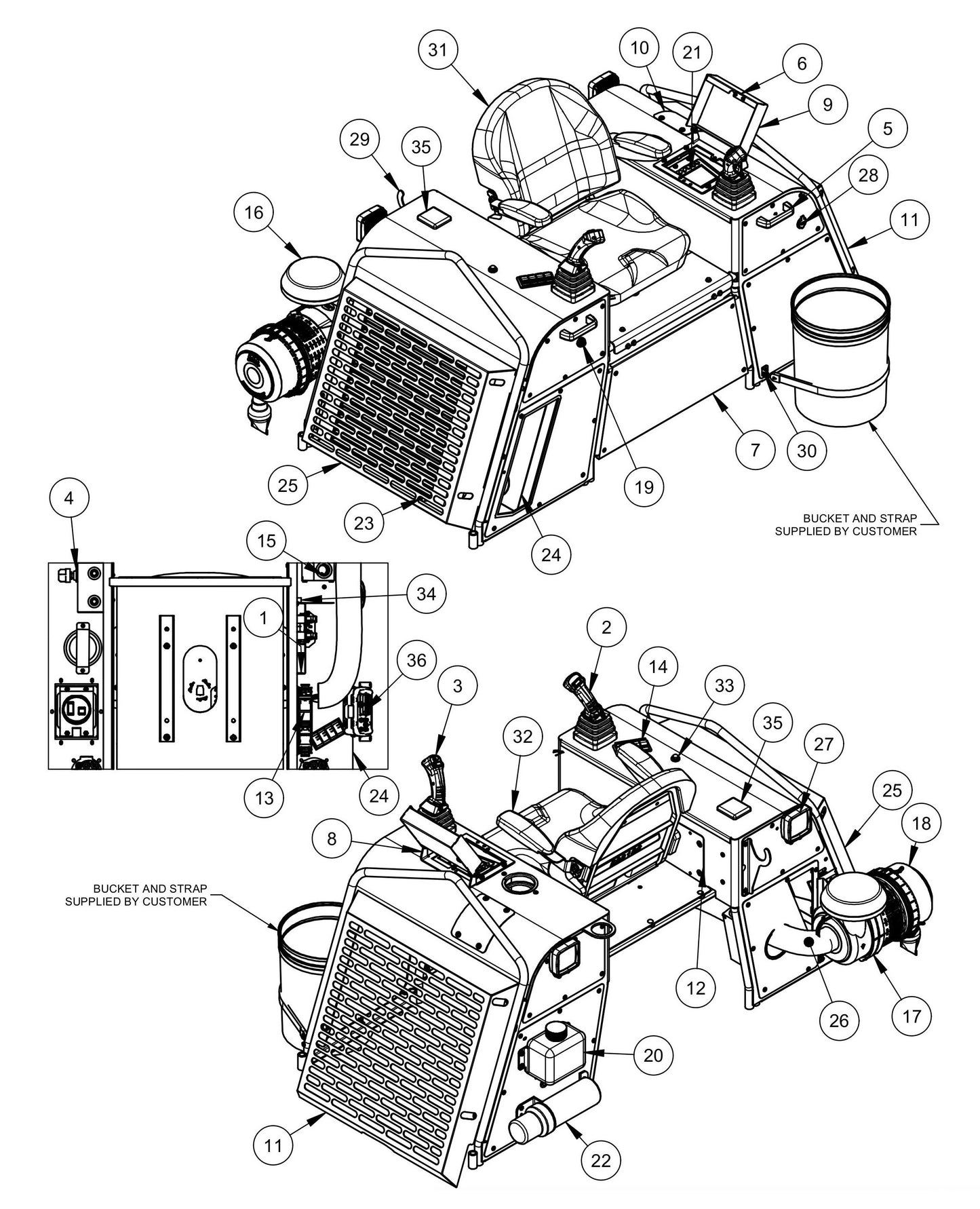 HDX780 Seat Frame Assembly Parts by Allen Engineering