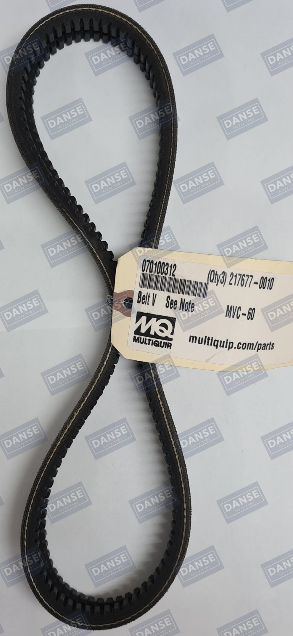 070100312 V-Belt Rpf-3310 for Multiquip Mikasa MVC70H MVC70HW Plate Tamper / Compactor