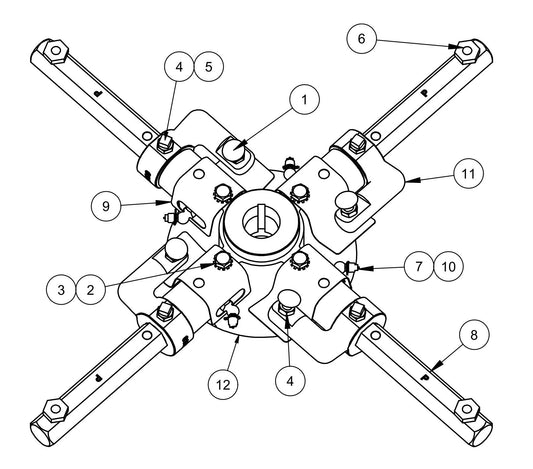 RP245 Spider Assembly-Right Hand Parts