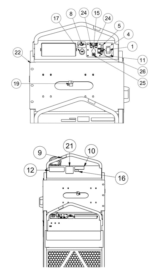 MSP445 Seat Frame Assembly-2 Parts