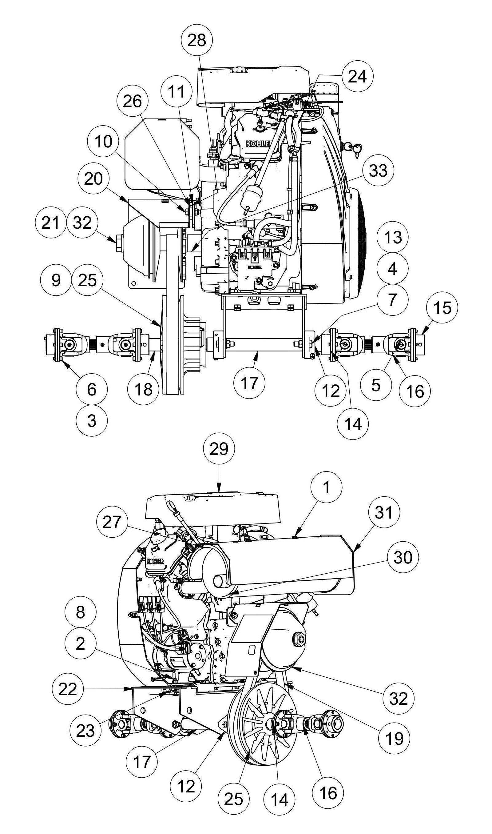 MSP445 Power Unit Assembly Parts by Allen Engineering