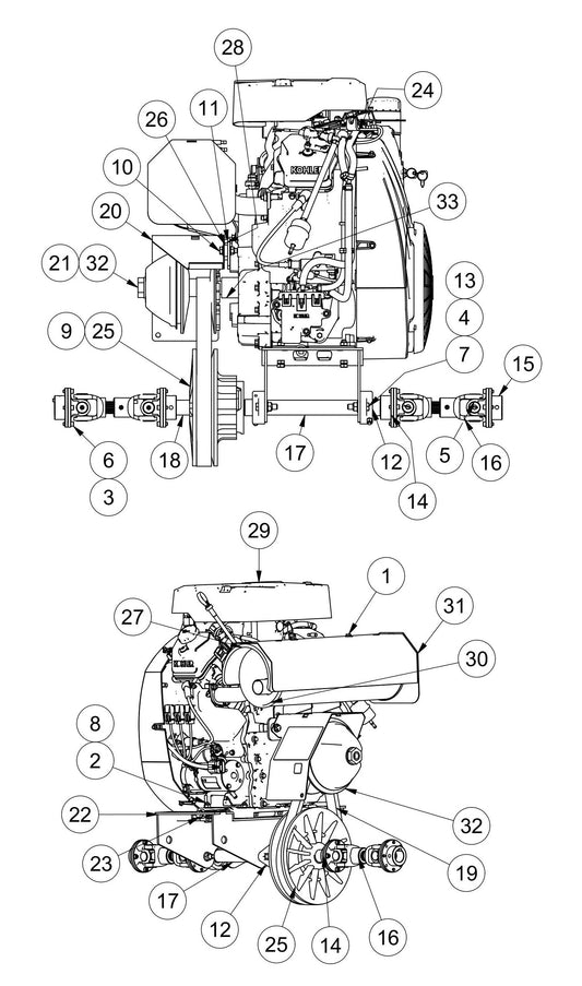 MSP445 Power Unit Assembly Parts by Allen Engineering