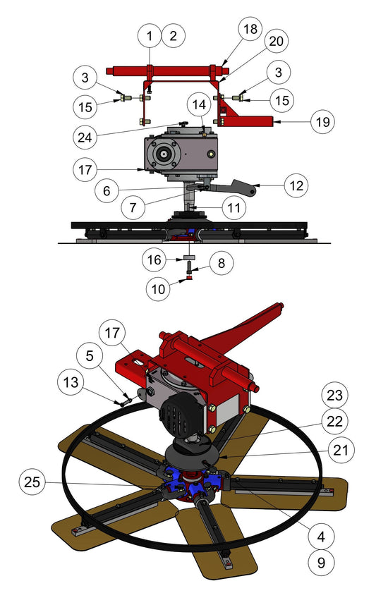 MSP445 Left Hand Rotor Assembly Parts by Allen Engineering