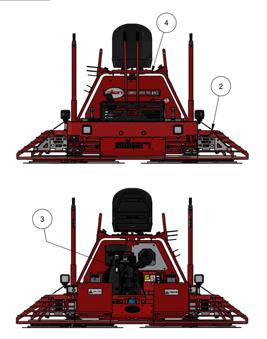 MSP445 General Arrangement w/ Vanguard Engine Assembly Parts