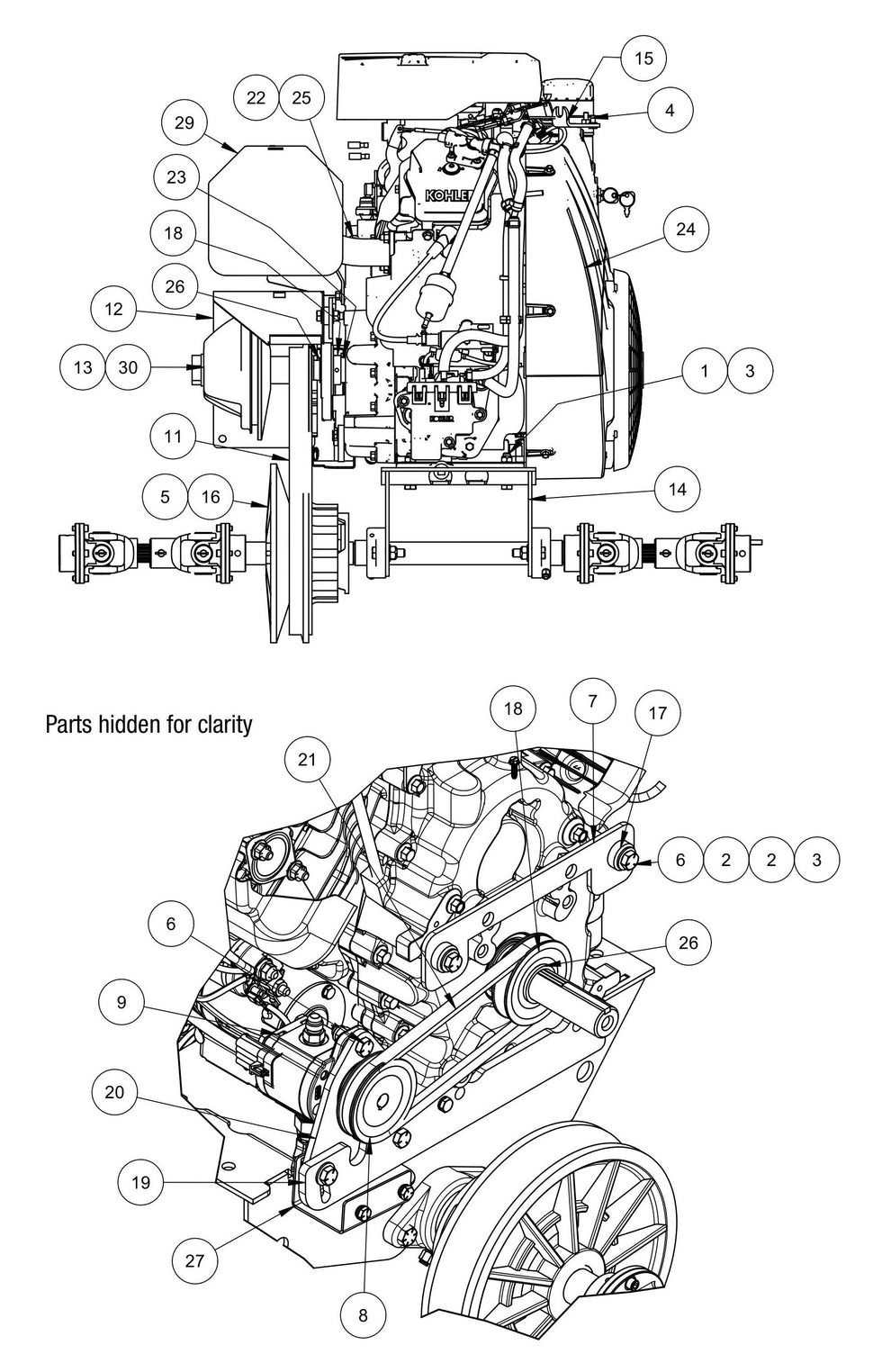 MSP455 Power Unit Assembly Parts by Allen Engineering