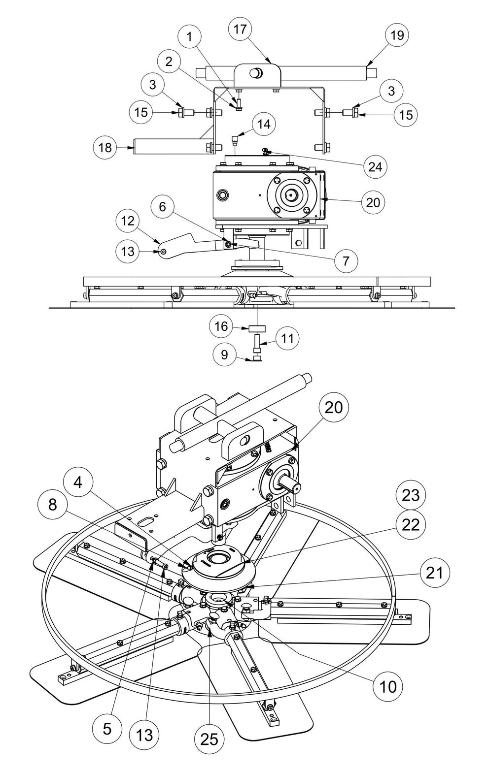 MSP455 Right Hand Rotor Assembly Parts by Allen Engineering
