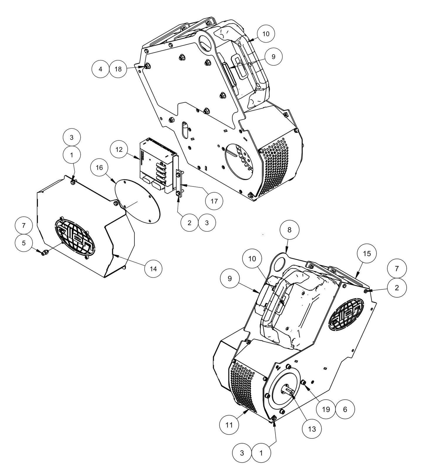 PRO424E-B Vanguard Engine Battery and Cage Assembly Parts