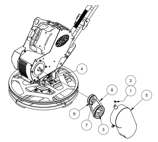 PRO424E-B Vanguard Engine Drive Line Assembly Parts