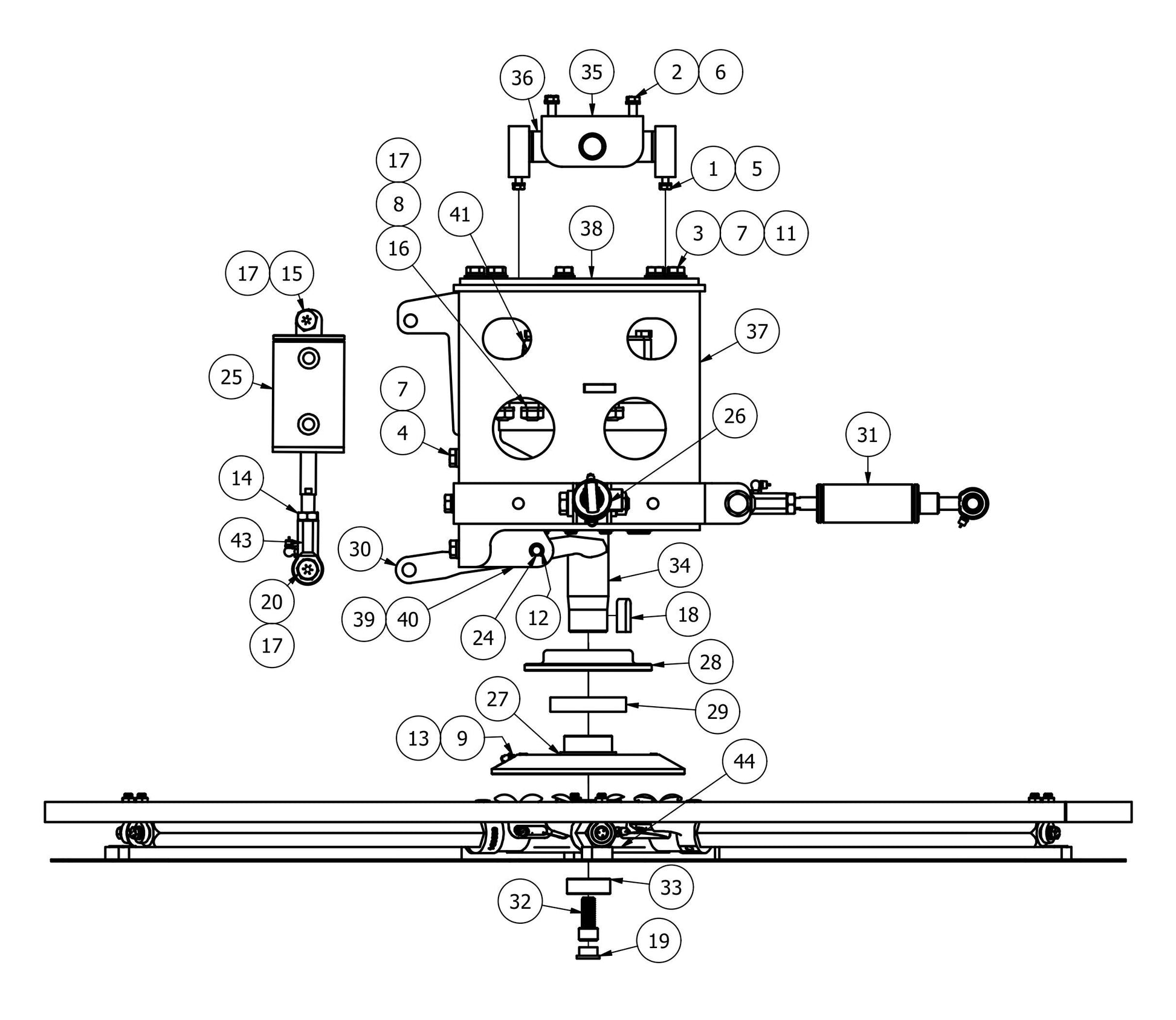 HDX705 Rotor (Right Hand) Assembly-1 Parts