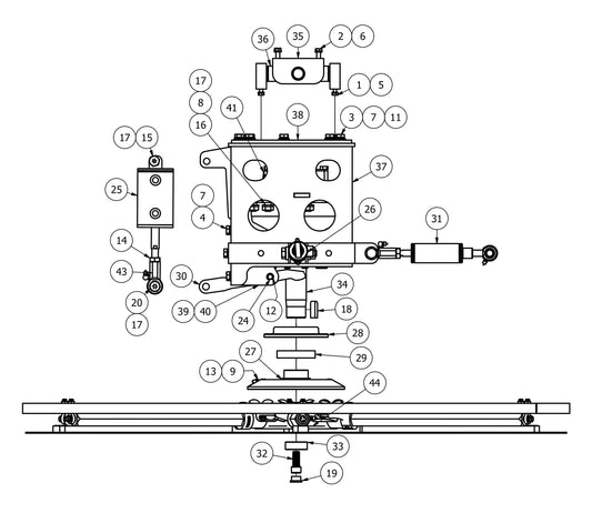 HDX705 Rotor (Right Hand) Assembly-1 Parts