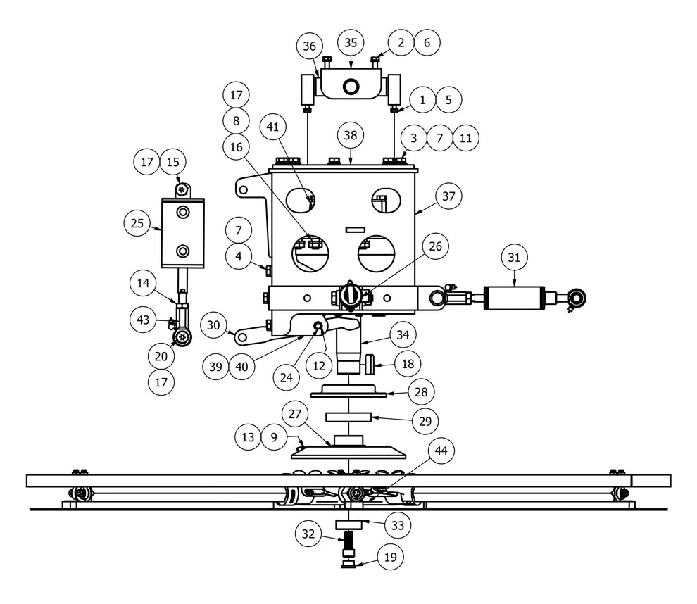 HDX705 Rotor (Right Hand) Assembly-1 Parts