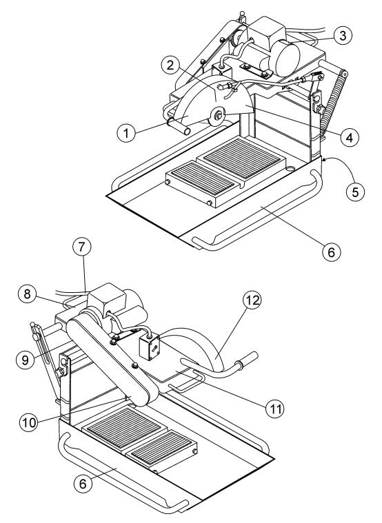 Nameplate and Decals Assembly Parts- MP115E, MP120E, MP1H 1.5 HP 1Ø ELECTRIC MOTOR, 2.0 HP 1Ø ELECTRIC MOTOR, 4.8 HP HONDA GASOLINE ENGINE