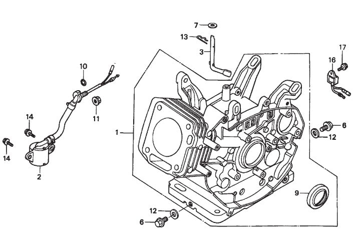GX270QWH2 ENGINE —Cylinder Barrel Assembly Parts-MP25E1, MP25E3, MP2H 5 HP 1Ø ELECTRIC MOTOR, 5 HP 3Ø ELECTRIC MOTOR, 8.5 HP HONDA GASOLINE ENGINE