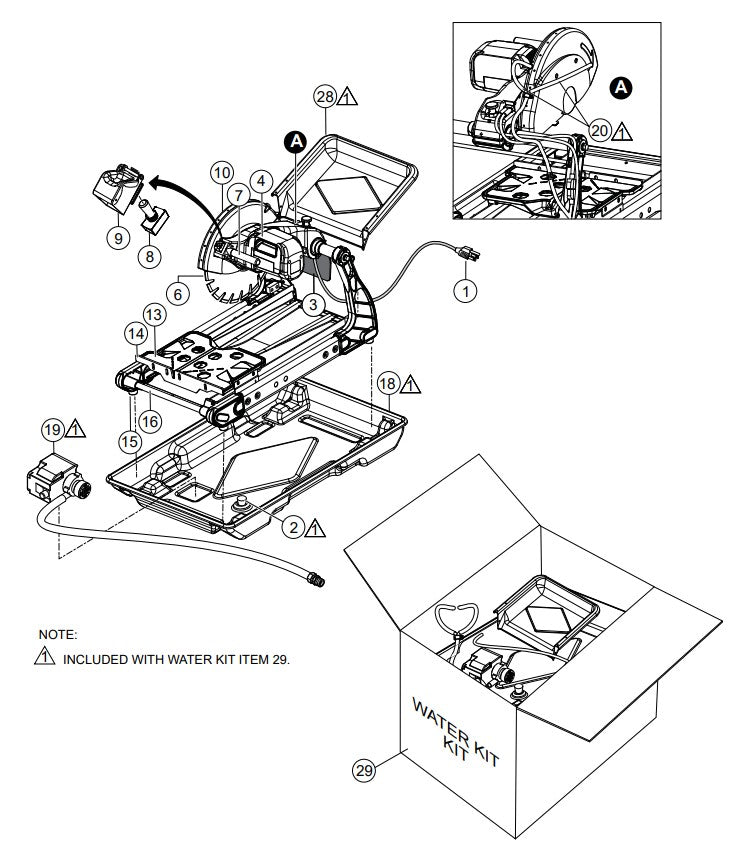 Main Saw Assembly Parts-MP3 3HP SINGLE-PHASE ELECTRIC MOTOR