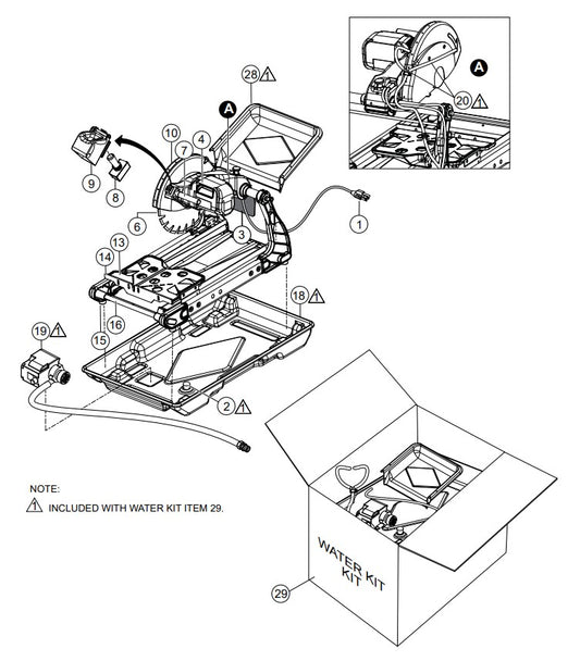 Main Saw Assembly Parts-MP3 3HP SINGLE-PHASE ELECTRIC MOTOR