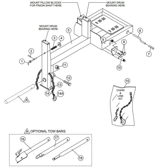 Frame Assembly Parts- WM63H5, WM63H8, WM63E HONDA GX160UT1HX2/GX240UT1HA2 GASOLINE ENGINES