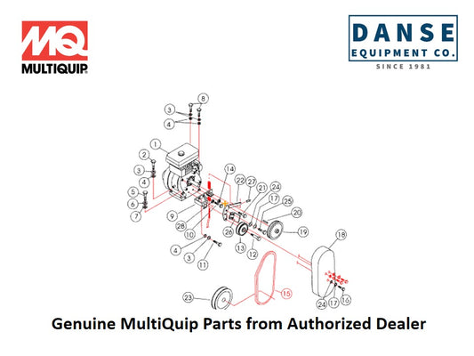 10611 Belt, A21 For C4-Series Whiteman Walk-Behind Power Trowels By Multiquip