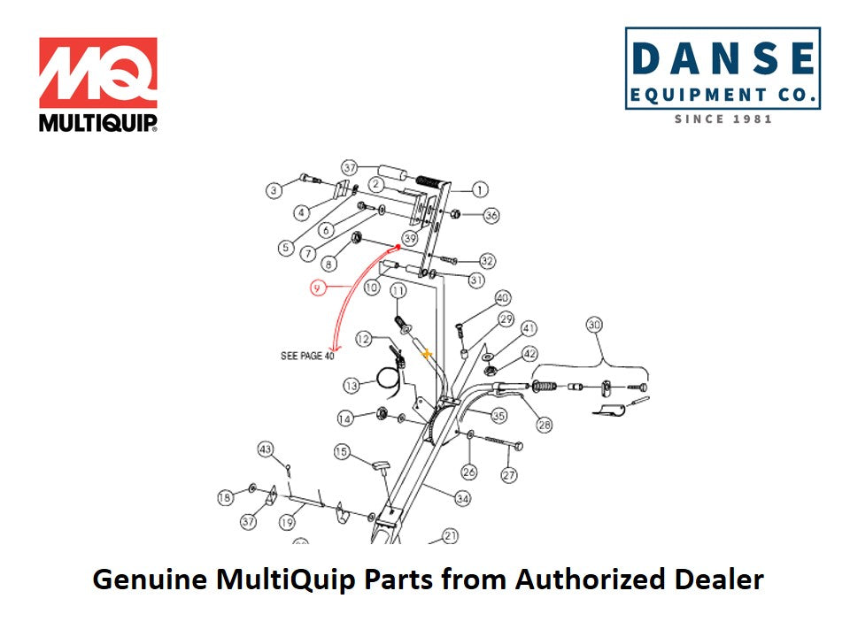 10652 Clutch Assembly C-4 QP 38" For C4-Series Whiteman Walk-Behind Power Trowels By Multiquip