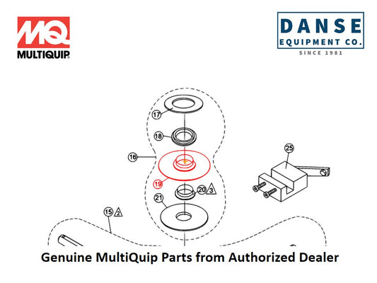 10793 Thrust Collar For J36E2 Series Whiteman Walk-Behind Power Trowels By Multiquip