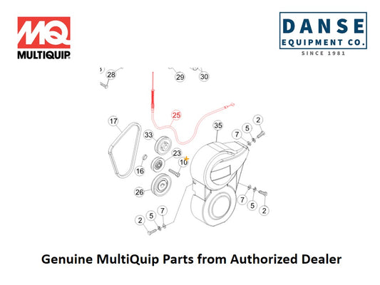 10936 ASM CBL Hand Clutch B 53.5&quot; For CA4HM-Series Whiteman Walk-Behind Power Trowels By Multiquip