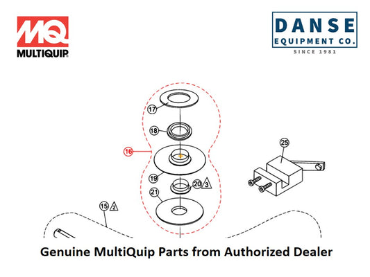 10968 Thrust Collar Kit For PRO36-Series Whiteman Walk-Behind Power Trowels By Multiquip