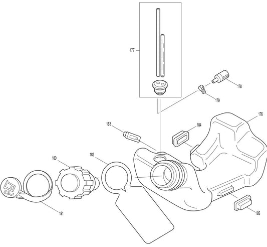 EM4250CA 4 Stroke Brush Cutter Assembly Part 10 by Makita