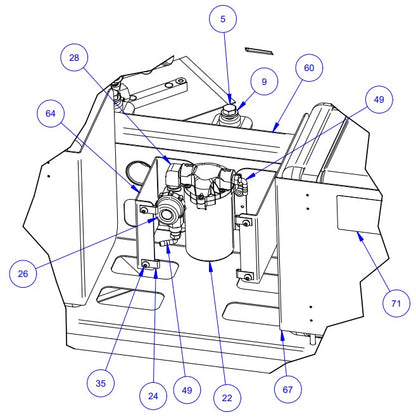 MP245 (pre 2021) Mainframe Assembly Parts by Allen Engineering