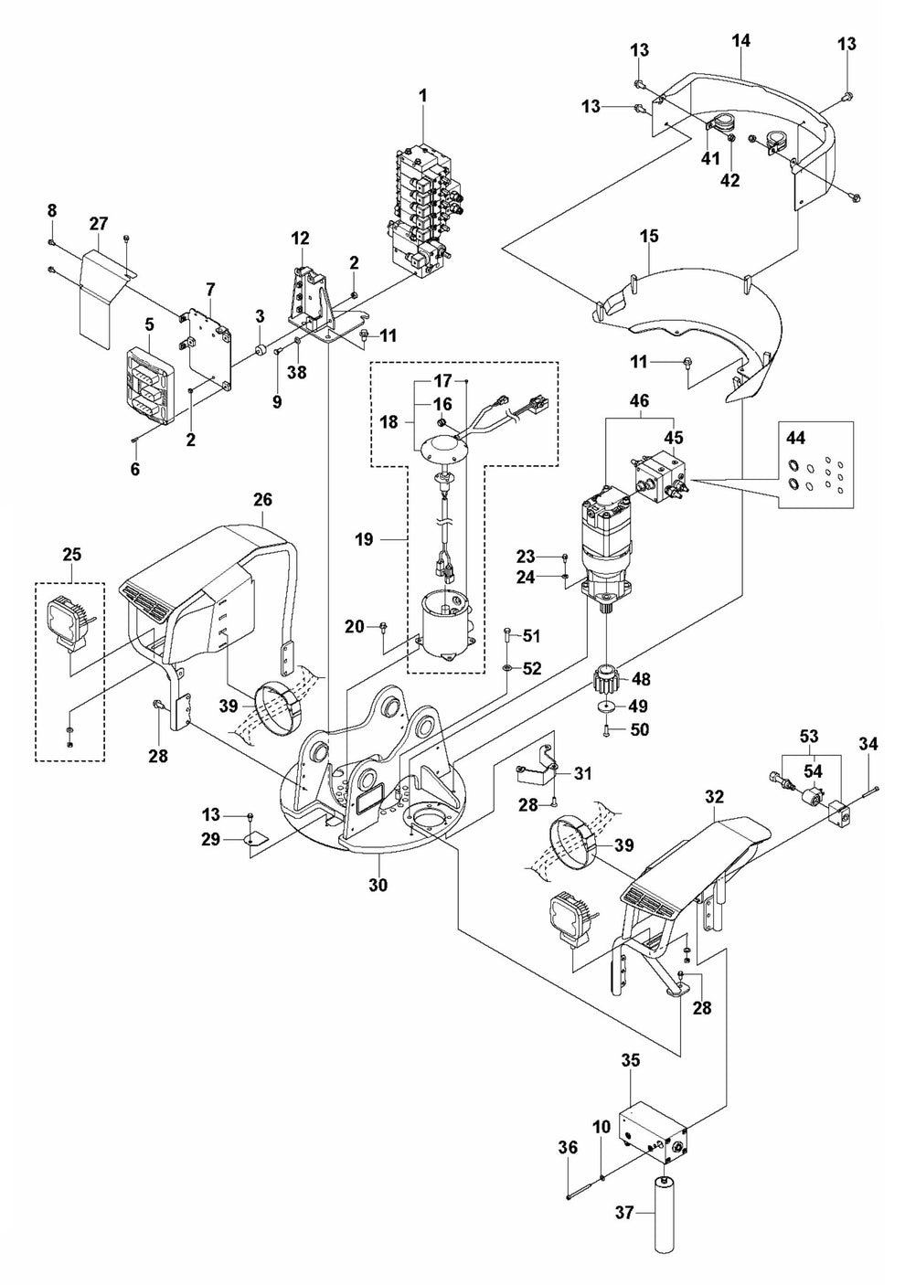 DXR 145 Tower Assembly Parts