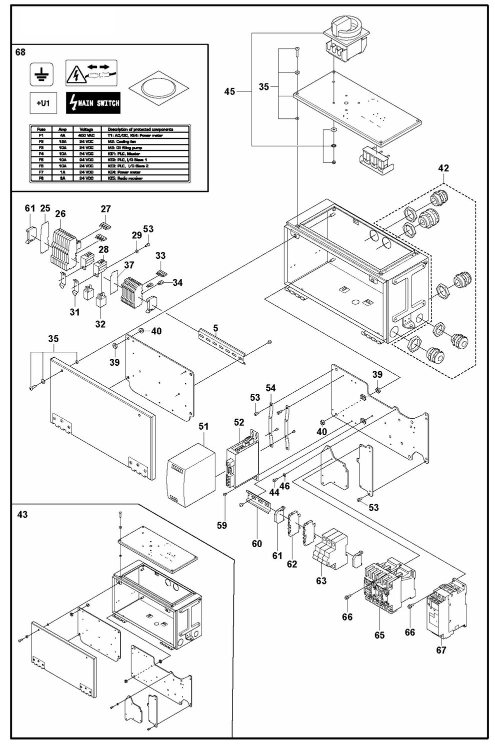 DXR 145 Electrical Assembly Parts