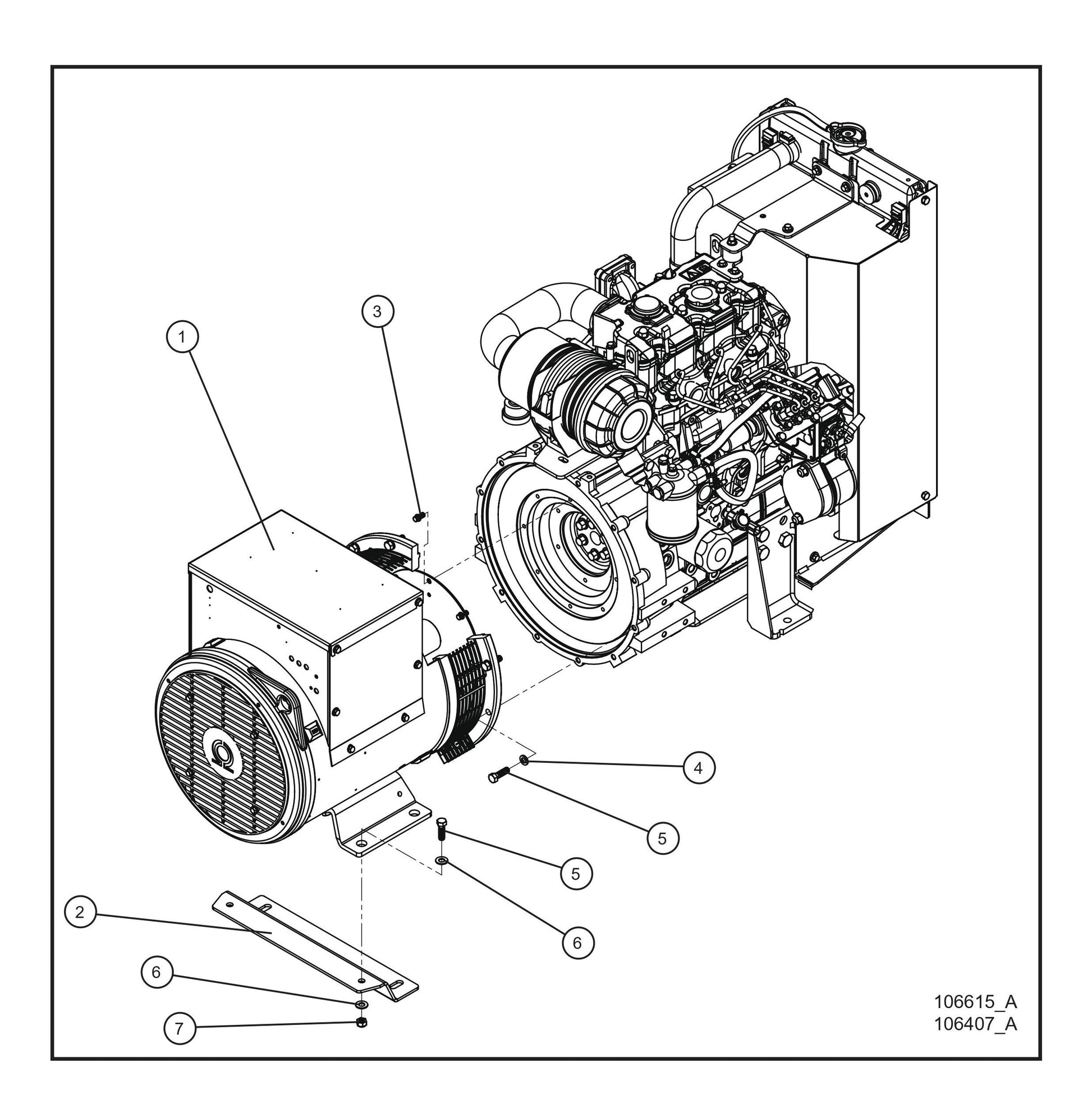 11/15kW CAT C1.5 Marathon Generator Options Parts By Allmand