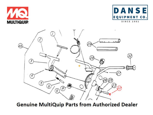 1115 Cable Standard Handle For Epoxy-Series Whiteman Walk-Behind Power Trowels By Multiquip