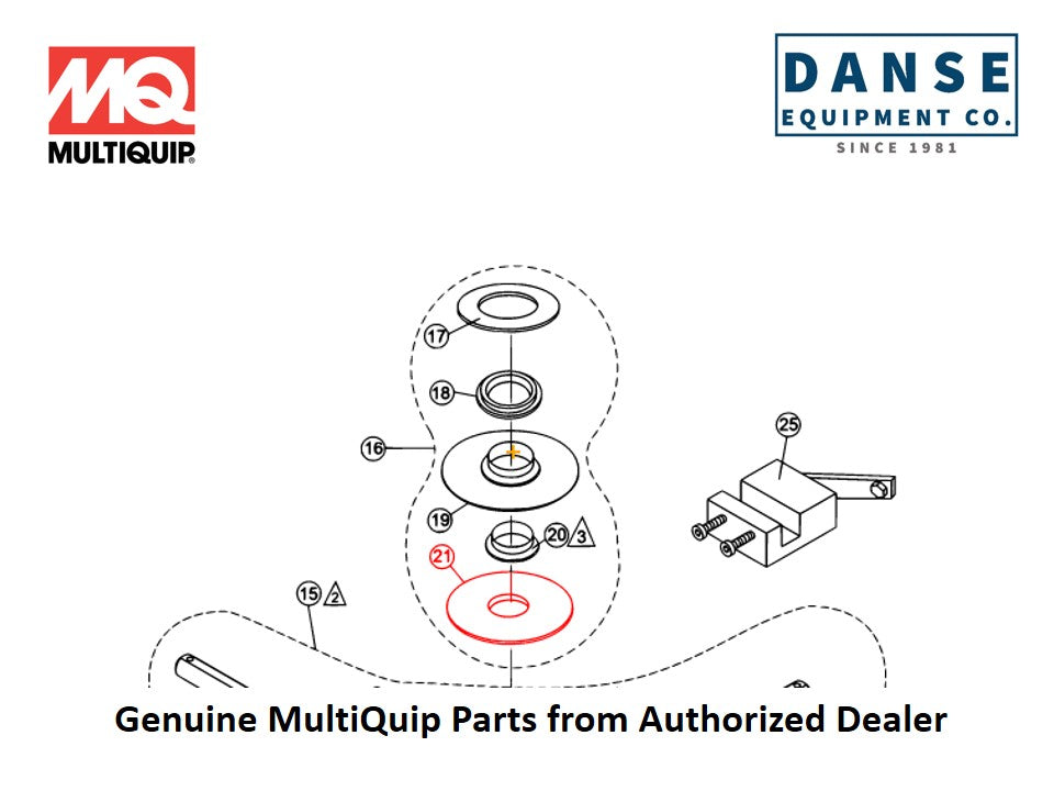 1154 A Wear Plate For B46, B46S90 Series Whiteman Walk-Behind Power Trowels By Multiquip