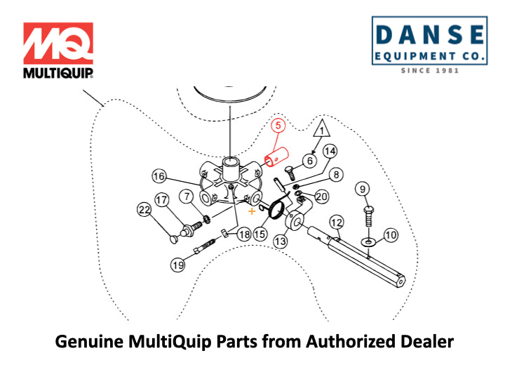 1157 A Bushing For J-Series Whiteman Walk-Behind Power Trowels By Multiquip