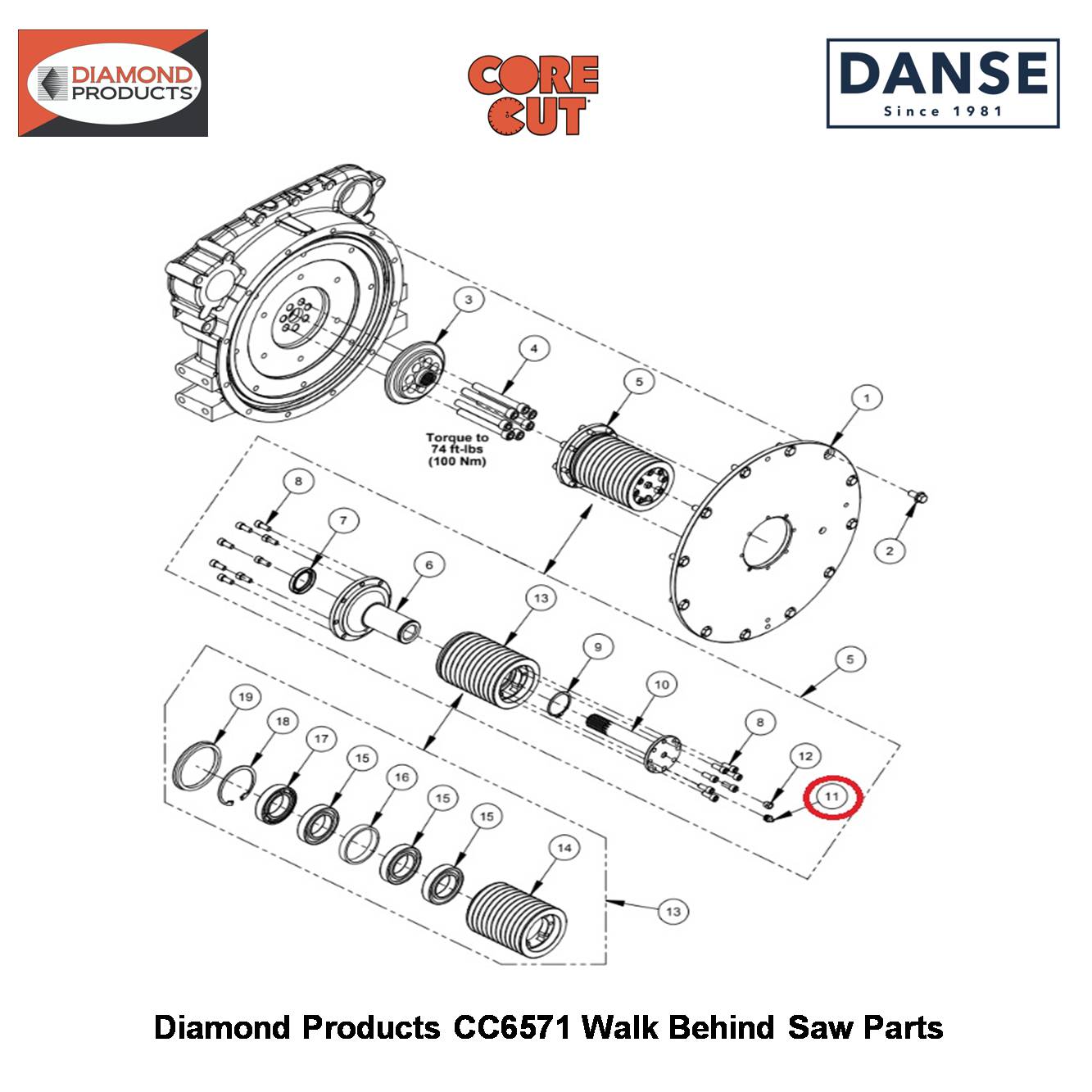 1/8 Npt Grease Fitting 2900062 Fits Core Cut CC6571 Walk Behind Saw By Diamond Products