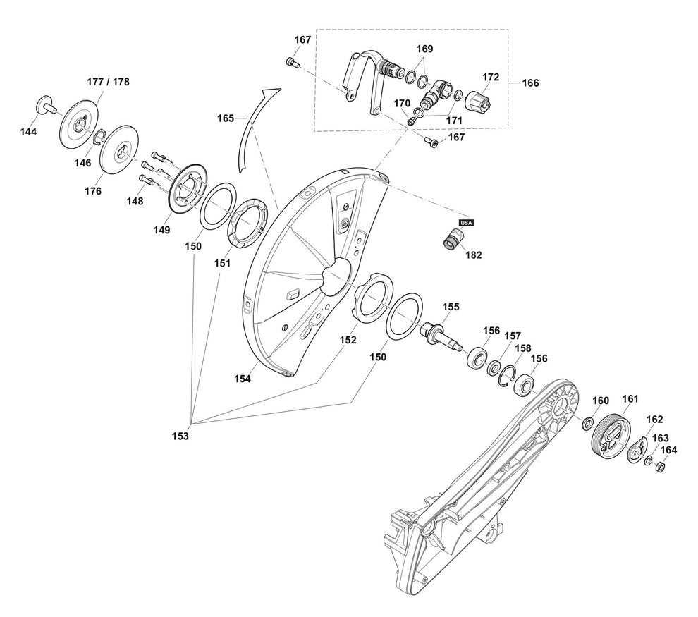 EK6101, PC-6114 Cutting Device Assembly Parts