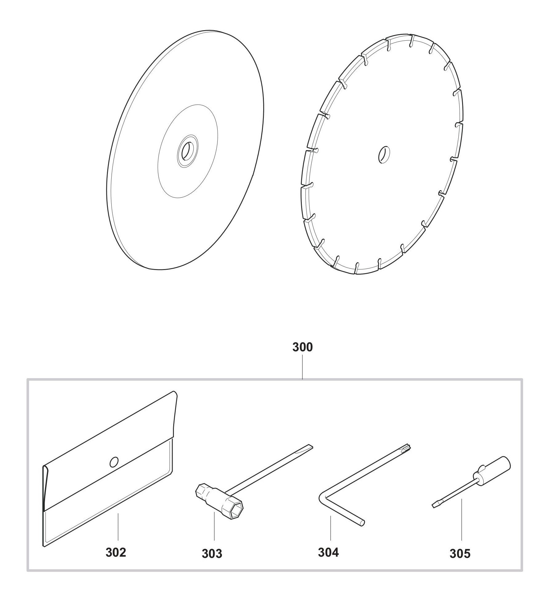 EK6101, PC-6114 Accessories Assembly Parts