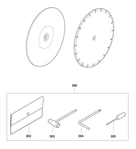 EK6101, PC-6114 Accessories Assembly Parts