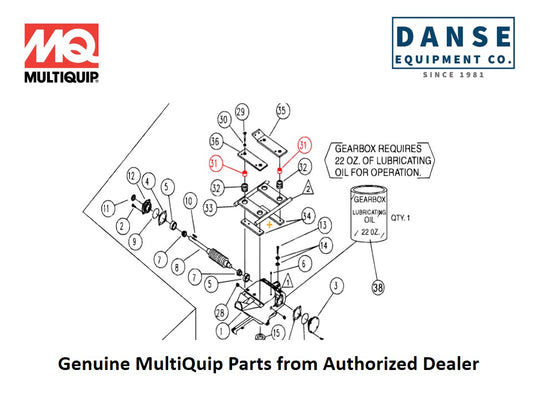 1245 Spacer For Epoxy-Series Whiteman Walk-Behind Power Trowels By Multiquip