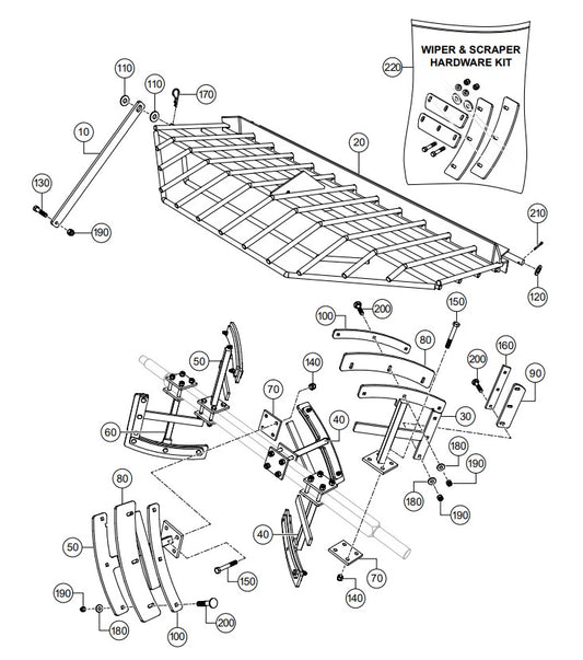 Paddle Blades Assembly Parts- PRO20 VANGUARD 18HP GASOLINE ENGINE