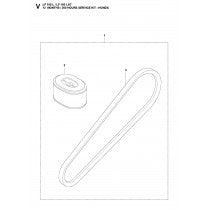 12 Months-200 Hours Service Kit-Honda Parts For LF 100 L Diesel By Husqvarna