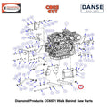 5/8-11 T-nut 2901563 Fits Core Cut CC6571 Walk Behind Saw By Diamond Products
