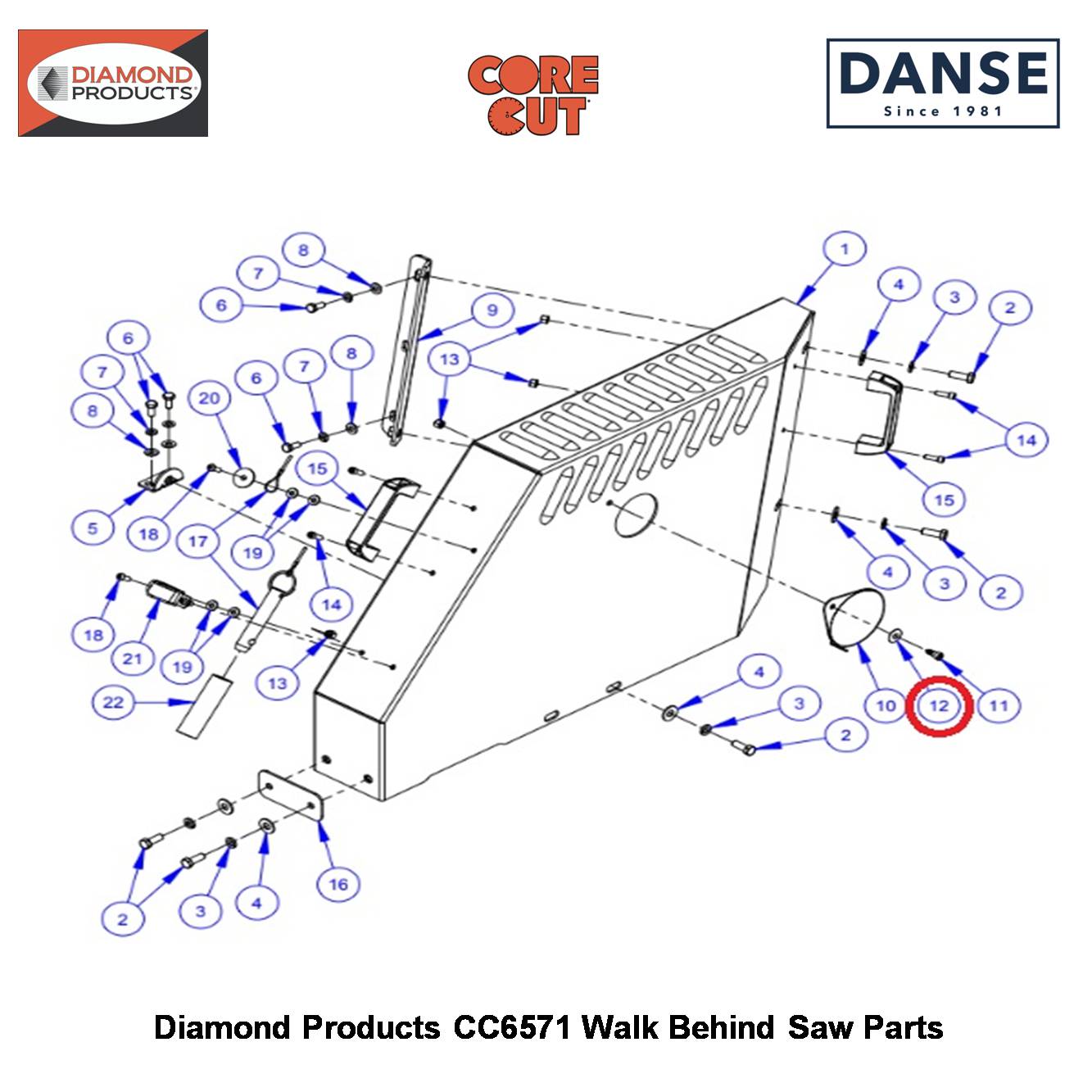 5/16" Belleville Washer 2900252 Fits Core Cut CC6571 Walk Behind Saw By Diamond Products