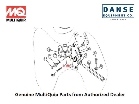 1456 Nut For Epoxy-Series Whiteman Walk-Behind Power Trowels By Multiquip
