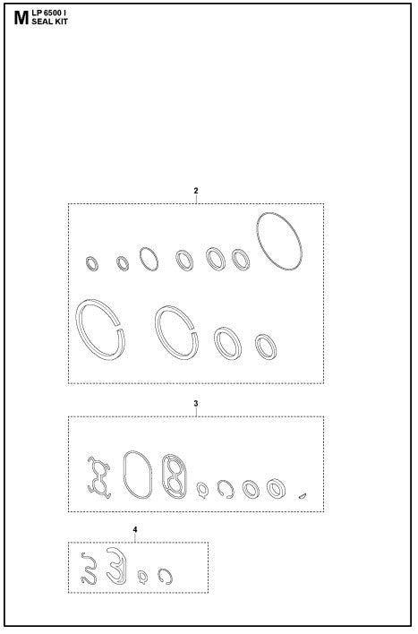 Seal Kit Assembly Parts For LP 6500 Diesel  By Husqvarna