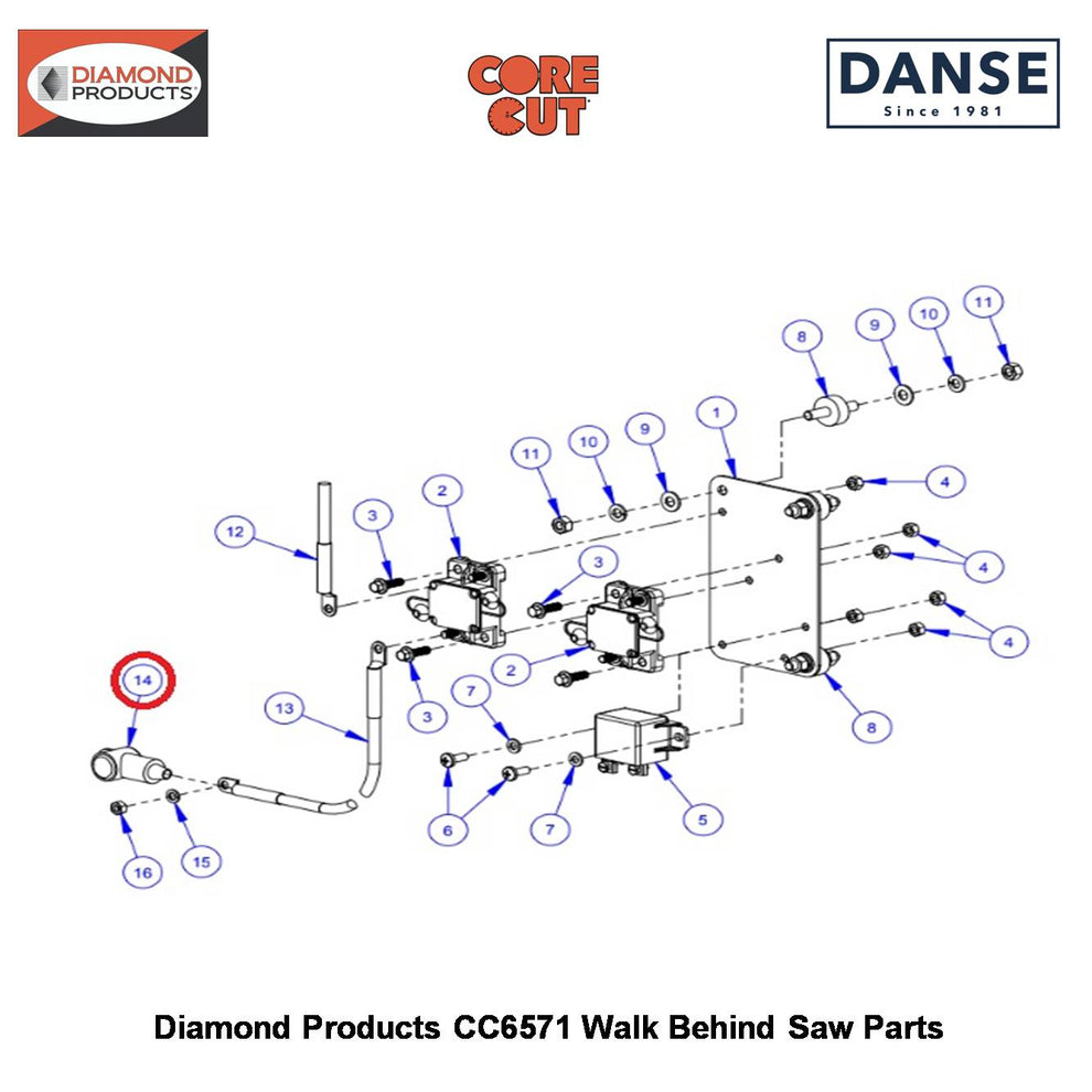 Battery Boot (red) Small For 8 To 2 Gauge Wire 2800197  Fits Core Cut CC6571 Walk Behind Saw By Diamond Products