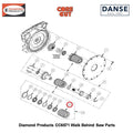 Sheave, 4" X 11 Groove For Pto 6019063 Fits Core Cut CC6571 Walk Behind Saw By Diamond Products