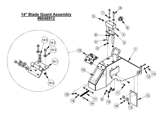 CC1823BVXLP (14'' Blade Guard Assembly)