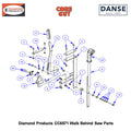 3/8" Flat Washer Sae Zinc (13/16"OD) 2900014 Fits Core Cut CC6571 Walk Behind Saw By Diamond Products